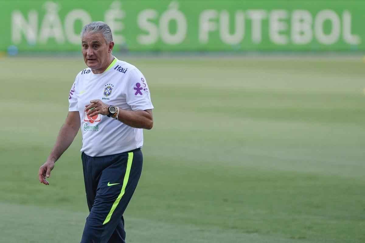 Treino da Seleo Brasileira no Engenho, no Rio de Janeiro, visando ao Jogo da Amizade