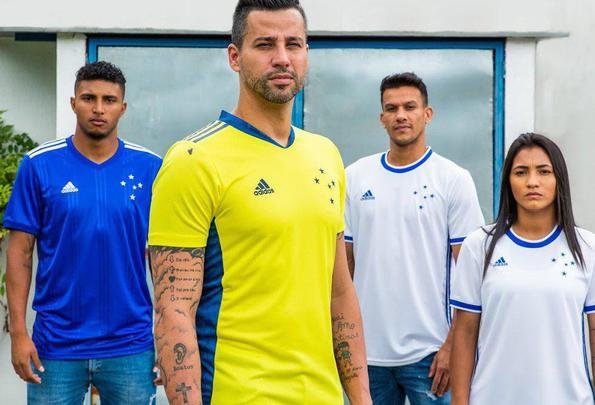 Nova coleo de uniformes do Cruzeiro, confeccionada pela Adidas, para 2020