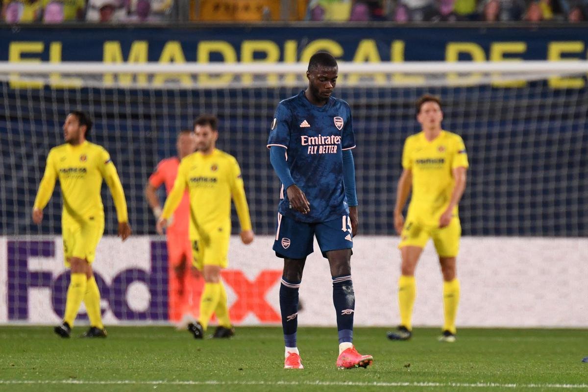 Fotos do duelo entre Villarreal e Arsenal pela semifinal da Liga Europa