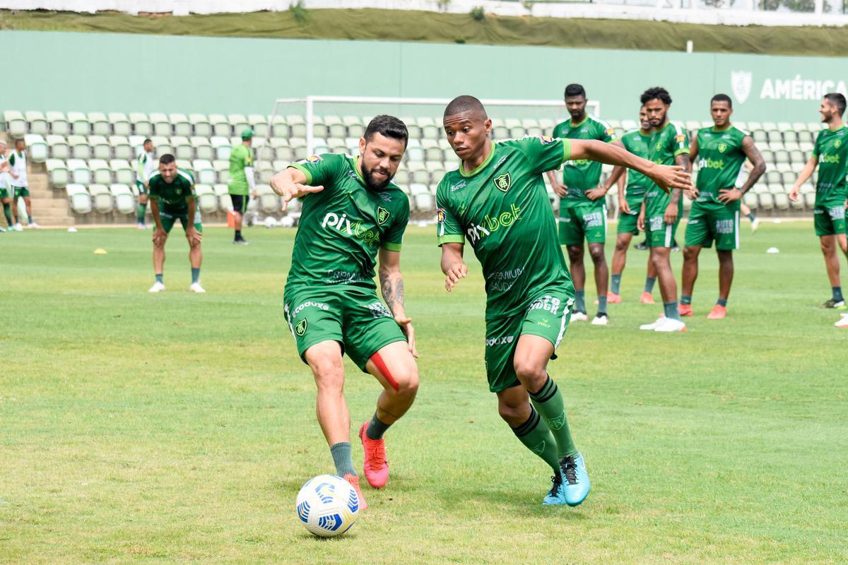 Treino do Amrica realizado nesta tera-feira (26/10) no CT Lanna Drumond, em Belo Horizonte
