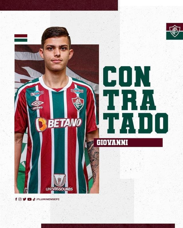 Fluminense anunciou o meia-atacante Giovanni Manson
