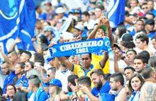 Torcida do Cruzeiro no clssico contra o Atltico, no Mineiro, pela 10 rodada do Estadual