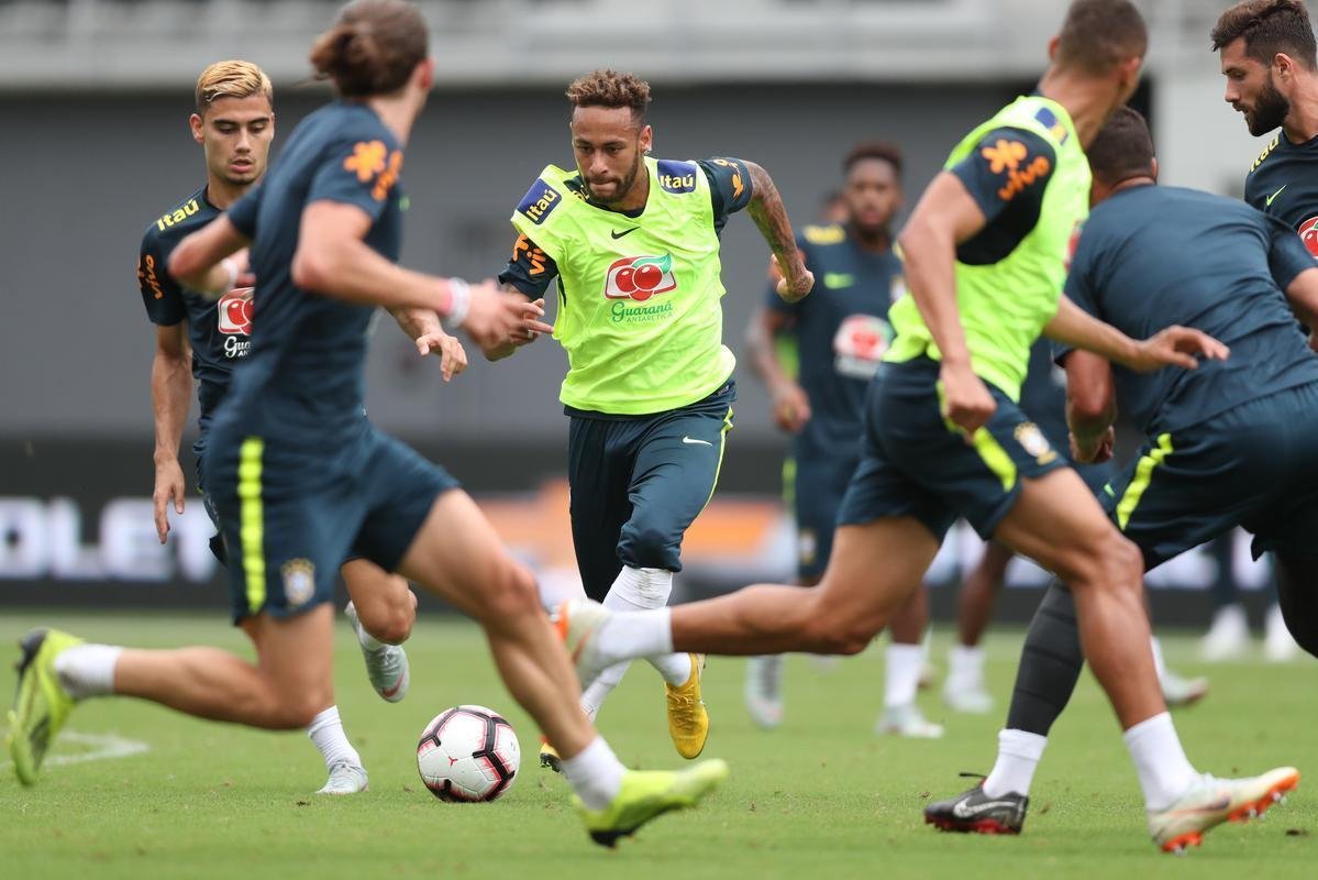 Veja imagens do ltimo treino da Seleo Brasileira antes do amistoso contra El Salvador