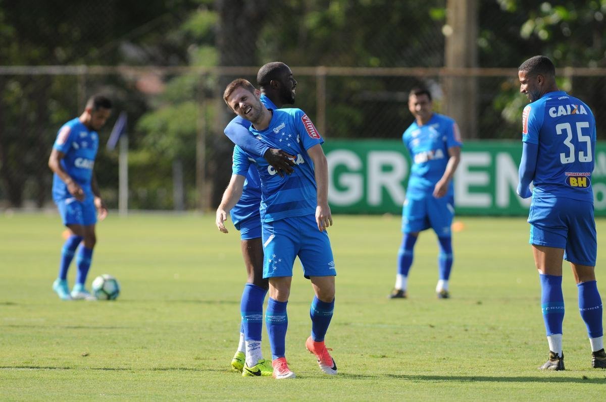 Fotos do treino do Cruzeiro desta sexta-feira (3/11), na Toca da Raposa II (Leandro Couri/EM D.A Press)