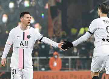 Paris Saint-Germain buscou empate com o Lorient em noite com atuação abaixo da crítica