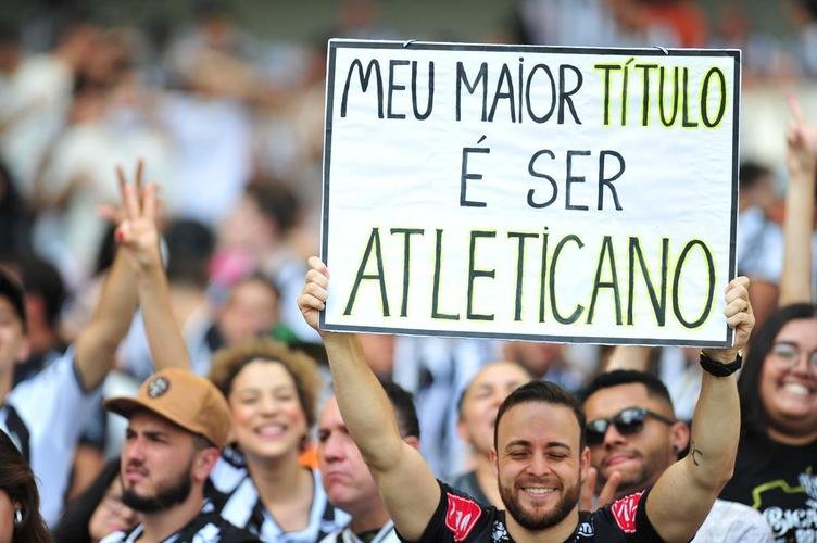 Festa da torcida do Atltico, no Mineiro, no jogo em que o time ergueu a taa de campeo brasileiro, diante do RB Bragantino