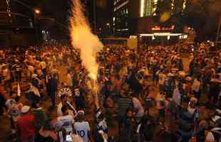 Milhares de cruzeirenses tomaram as ruas do centro da capital para comemorar o ttulo brasileiro