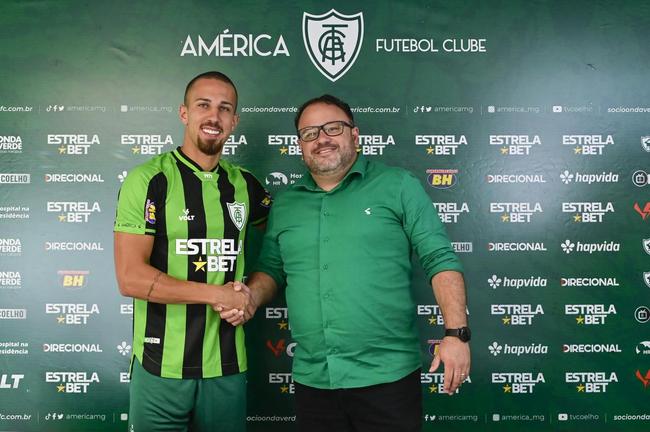 Nicolas foi apresentado pelo América nesta quarta-feira (4/1)
