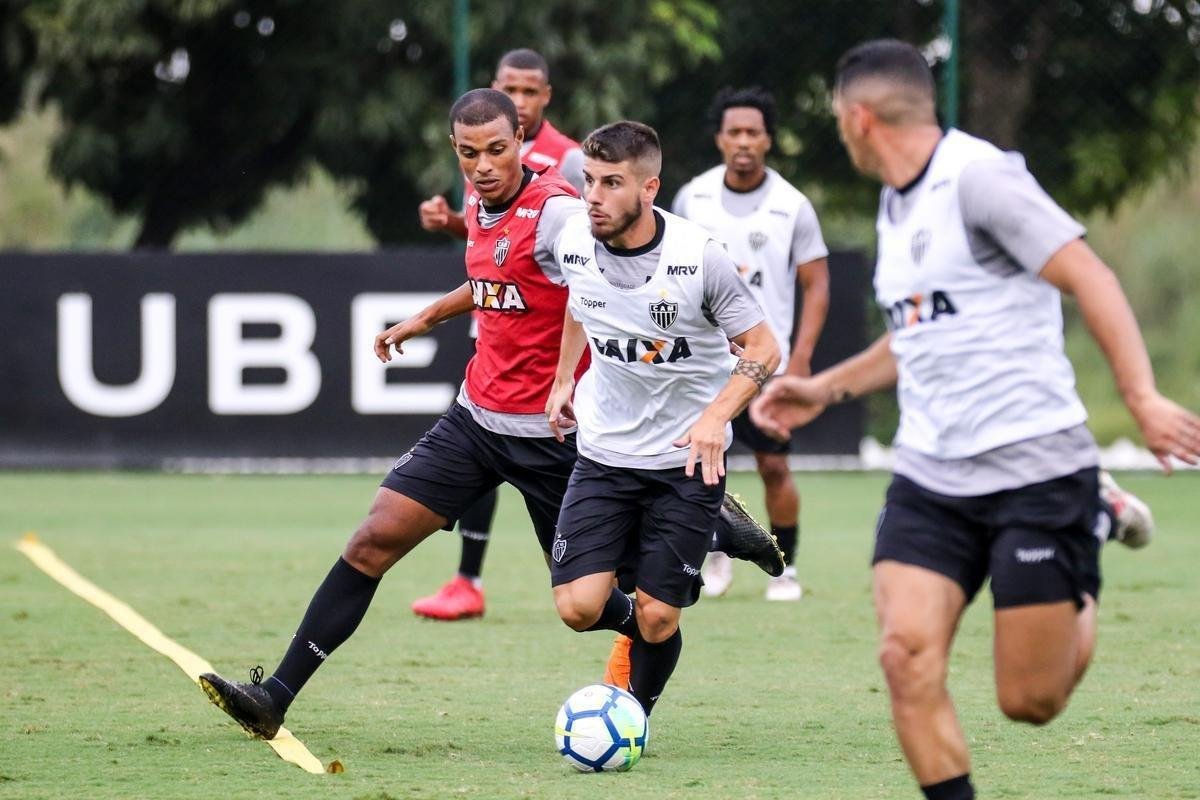 Jogadores do Atltico se reapresentaram na tarde desta segunda-feira aps vitria sobre o Cruzeiro