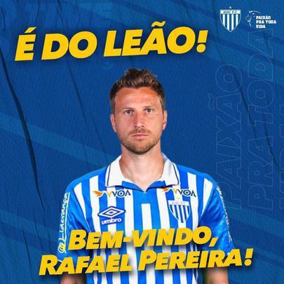 O Ava anunciou a contratao do zagueiro Rafael Pereira, que estava na Chapecoense