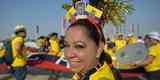 Torcedores do Equador no jogo de abertura da Copa do Mundo