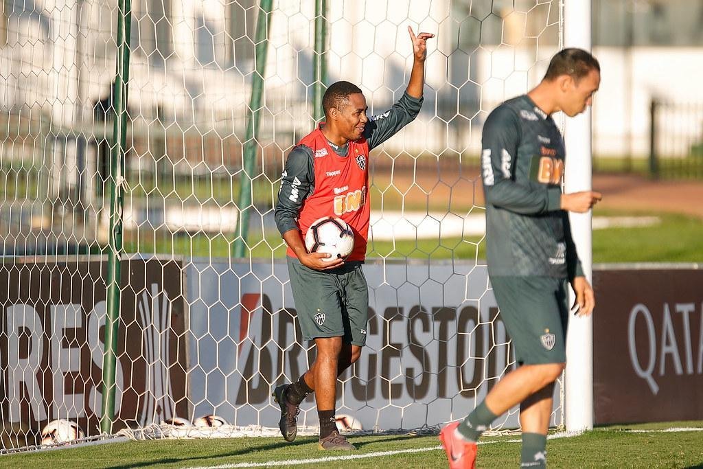 Fotos do treino do Atltico no Paraguai