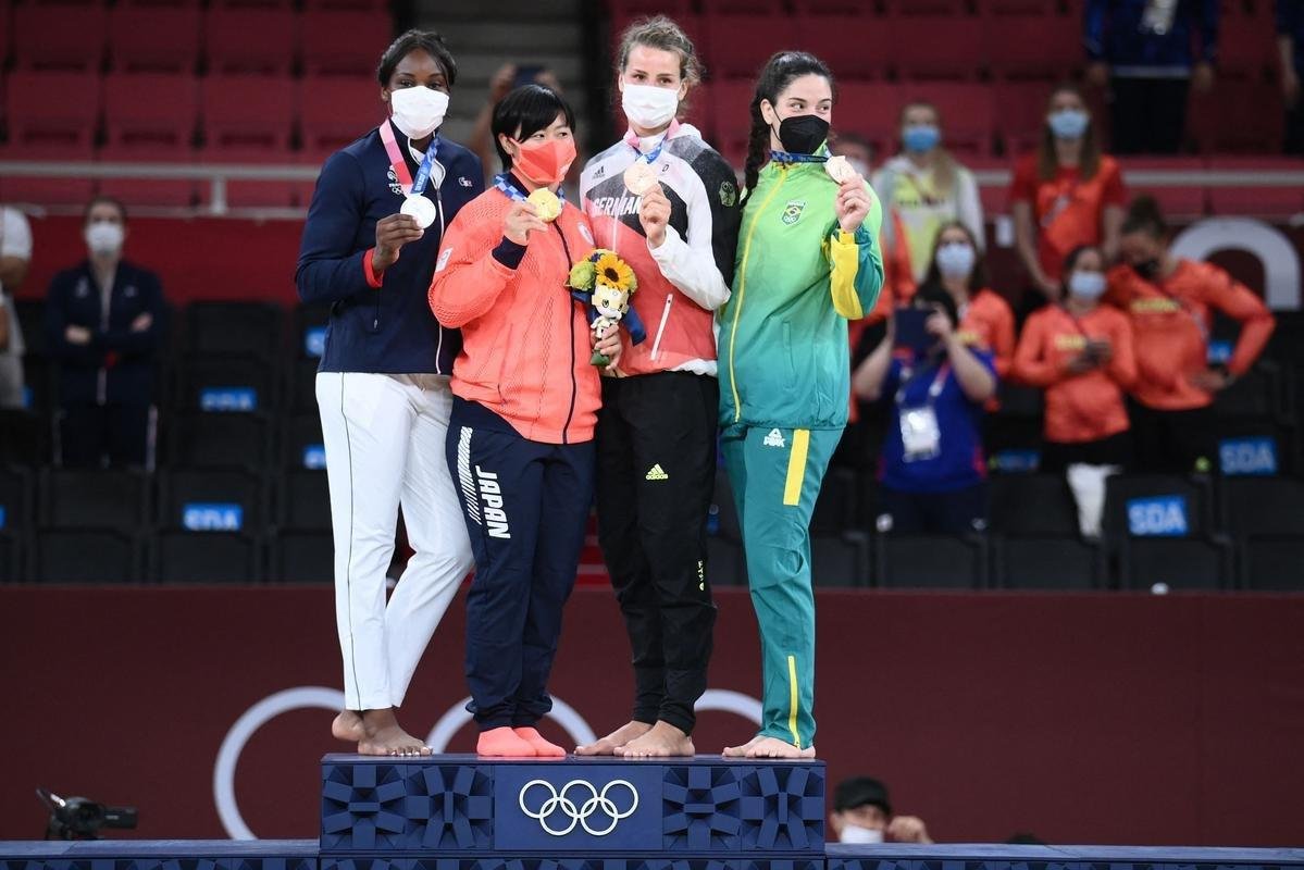 Mayra Aguiar venceu a sul-coreana  Hyunji Yoon com ippon e conquistou a medalha de bronze em Tquio
