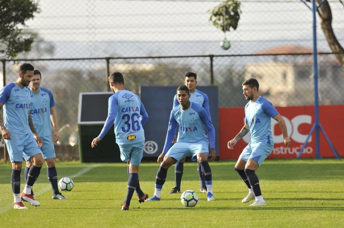 Imagens do treino do Cruzeiro desta quinta-feira, 12 de julho, na Toca da Raposa II