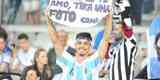 Torcedores na partida entre Argentina e Paraguai, no Mineiro, pela Copa Amrica