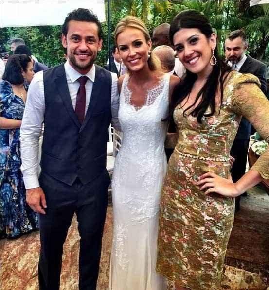 Atacante Fred se casou neste sbado com Paula Armani em chcara de Nova Lima-MG