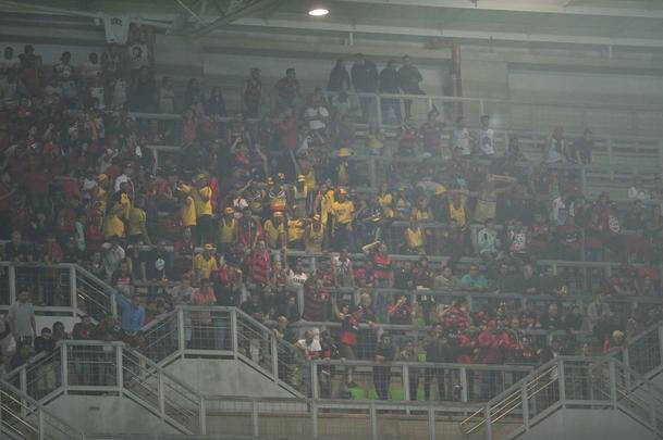 Torcida do Flamengo no jogo contra o Atltico, no Independncia, pela stima rodada do Brasileiro