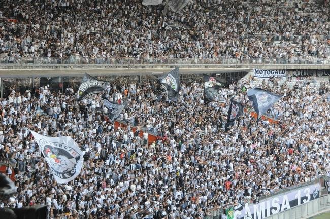 Fotos da torcida do Atltico na partida contra o Flamengo, no Mineiro, em Belo Horizonte, pela 13 rodada do Campeonato Brasileiro