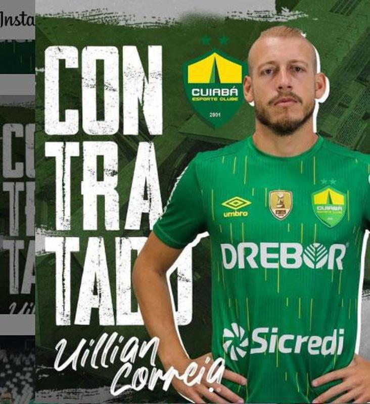 Uillian Correia, volante (Cuiab)