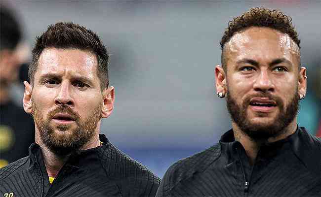 Messi e Neymar, atacantes do PSG