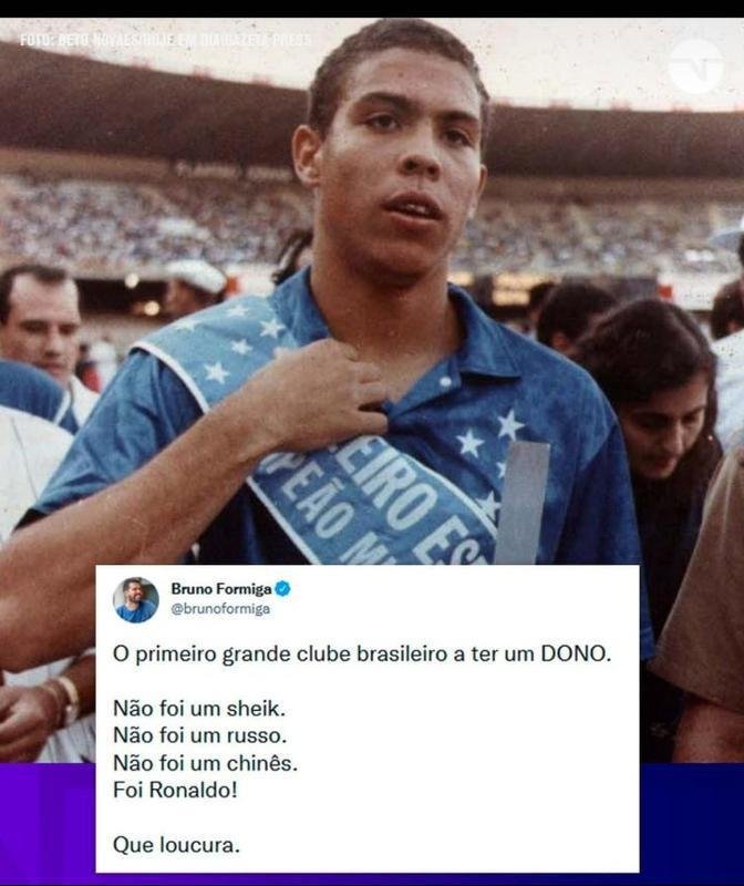 Memes: Ronaldo compra 90% das aes da SAF do Cruzeiro