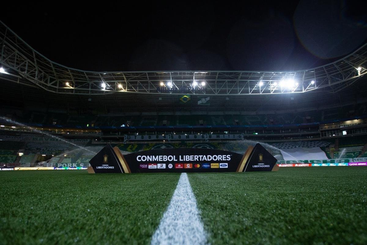 Fotos do Allianz Parque, em So Paulo, palco do jogo entre Palmeiras e Atltico pela semifinal da Copa Libertadores 2021