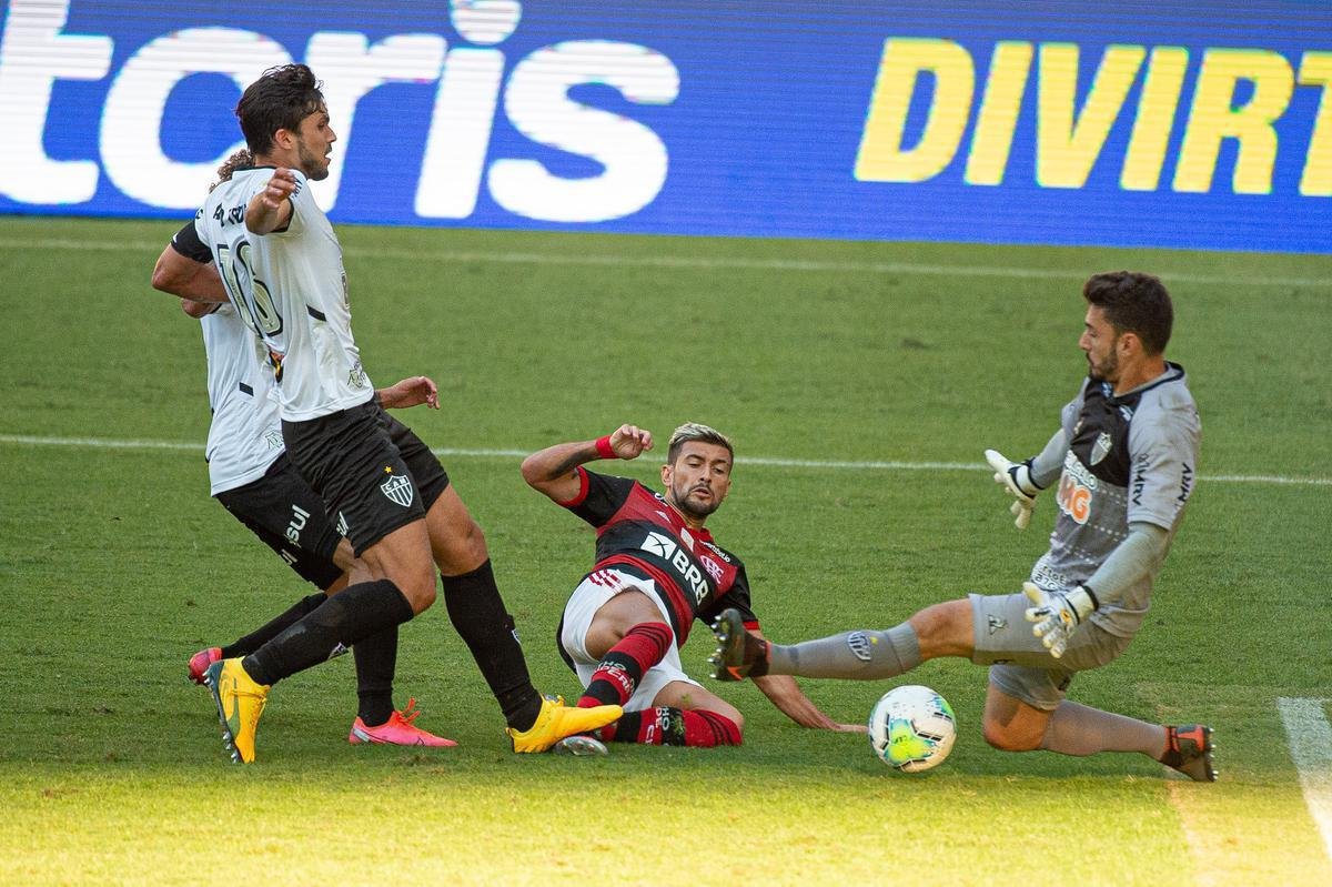 Atltico bateu o Flamengo por 1 a 0