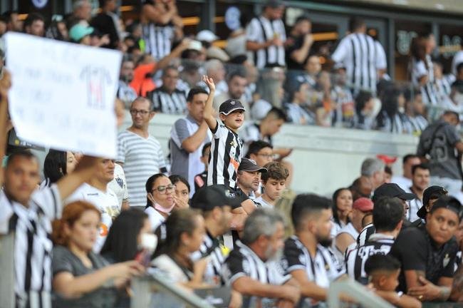 Fotos da torcida do Atltico, no Mineiro, durante a partida de volta da semifinal do Campeonato Mineiro, contra a Caldense
