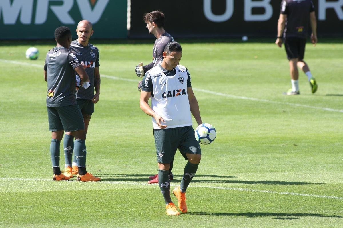 Atltico encerra preparao na Cidade do Galo para partida contra Grmio, pelo Campeonato Brasileiro