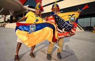 Torcedores do Equador no jogo de abertura da Copa do Mundo