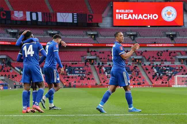 Leicester comemora triunfo sobre o Southampton e classificao  final da Copa da Inglaterra