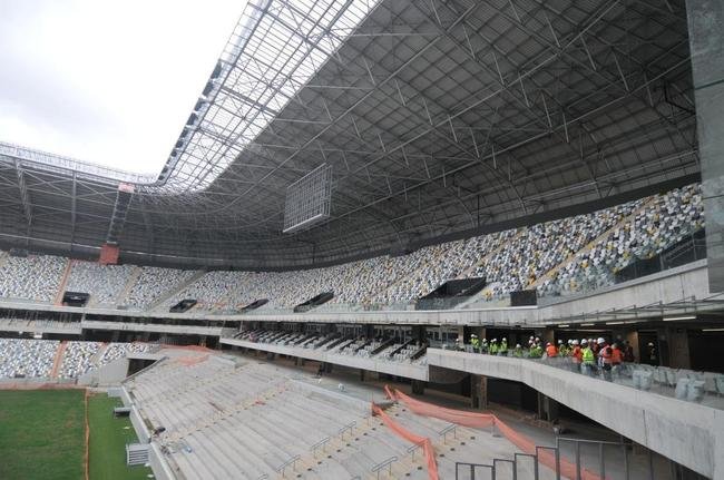 Fotos da visita feita por pessoas com deficincia na Arena MRV, nesta quinta-feira (9/2)
