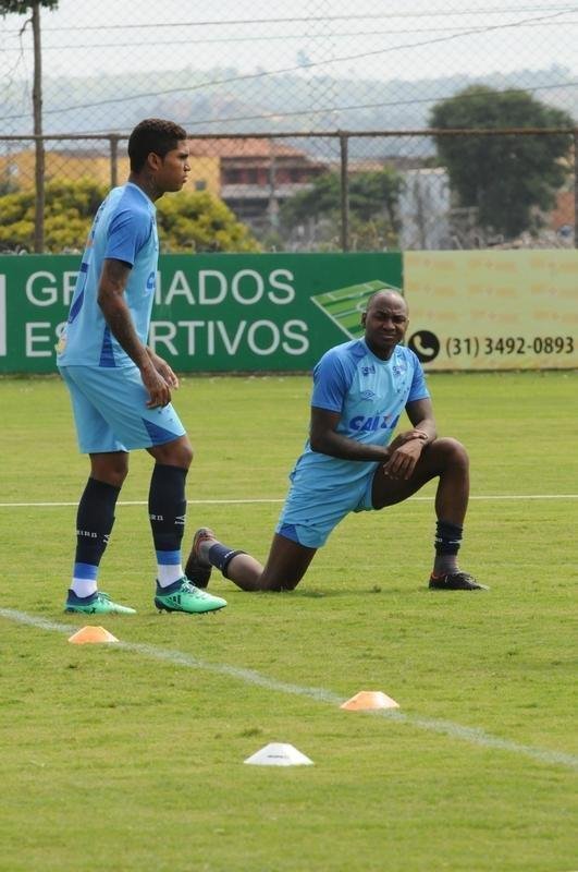 Galeria de fotos do treino do Cruzeiro nesta quarta-feira, na Toca da Raposa II (Paulo Filgueiras/EM D.A Press)
