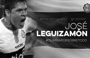 Jos Leguizamn - zagueiro se transferiu do Rosario Central para o Olimpia