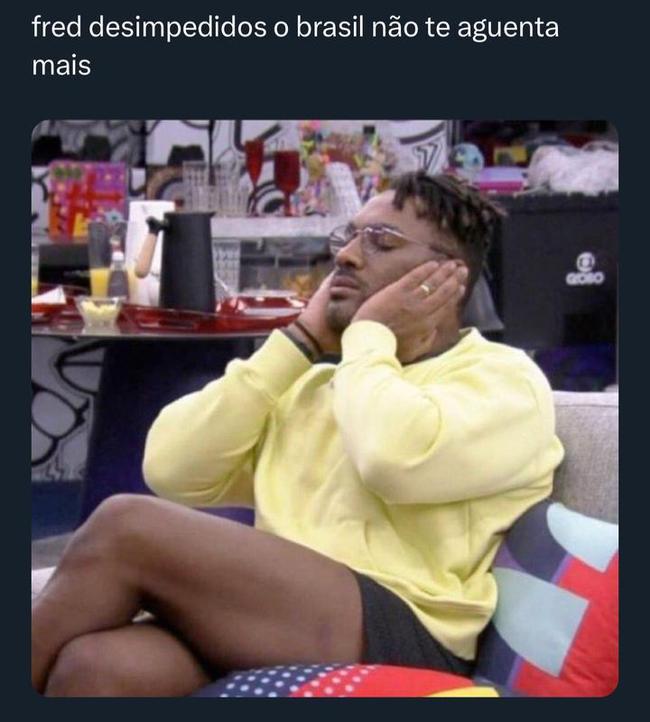 Fred Desimpedidos acabou virando meme nas redes sociais após jogo da discórdia