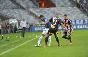 Fotos do jogo entre Cruzeiro e So Paulo