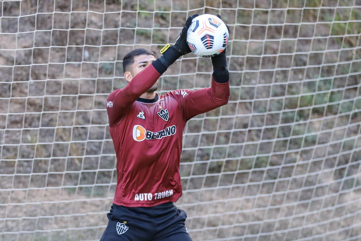 Fotos do treino do Atltico antes da viagem para a Argentina