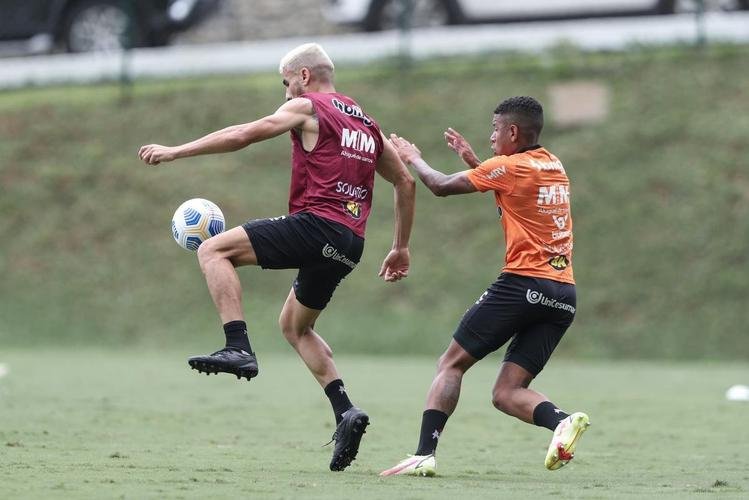 Treinamento do Atlético neste sábado, após o título brasileiro
