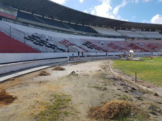 Estreia do Arruda na temporada 2020 acontece no sbado, s 19h, em um jogo do Santa Cruz pelo Campeonato Pernambucano, contra o Petrolina. Equipe corre contra o tempo para finalizar pintura e obra a tempo do jogo.