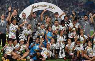 Festa do Corinthians com a conquista do tricampeonato da Copa Libertadores Feminina sobre o Santa Fé. Decisão foi disputada no Estádio Parque Central, em Montevidéu, no Uruguai