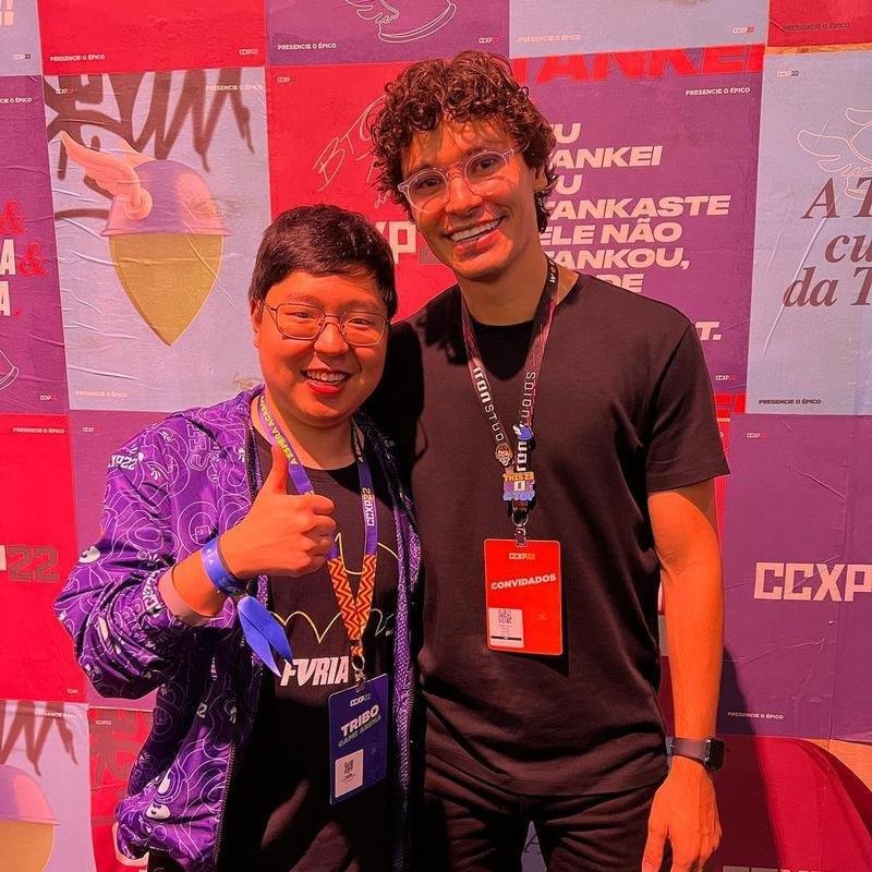 Dod curtiu a CCXP com a esposa e amigos