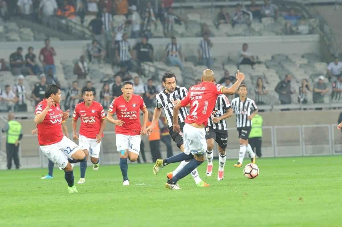 Atltico e Jorge Wilstermann se enfrentaram, no Mineiro, pelas oitavas de final da Libertadores