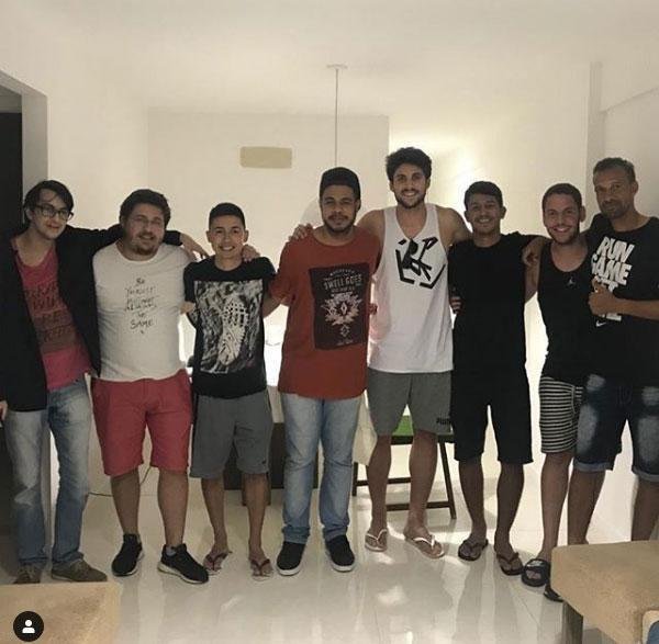 Igor Rabello reencontrou os amigos no Rio de Janeiro