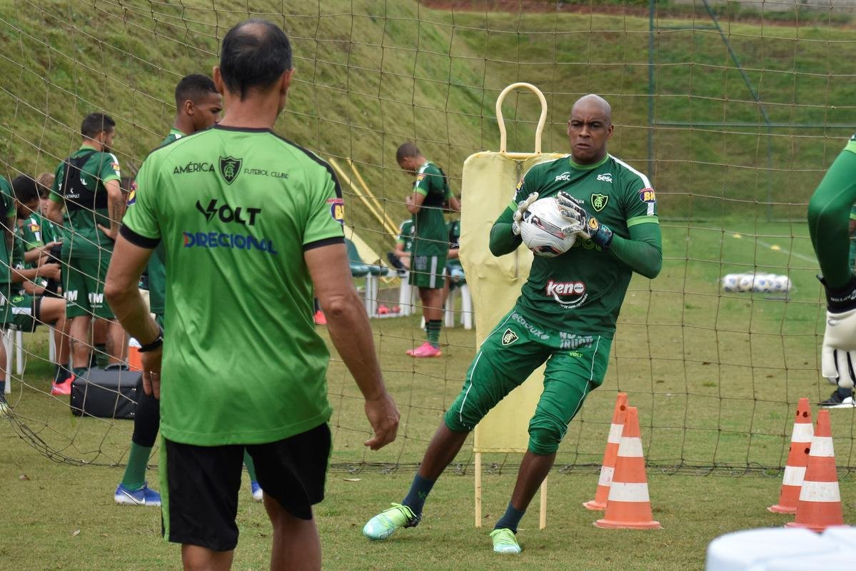 Fotos do treino do Amrica nesta segunda-feira (07/02) no CT Lanna Drumond
