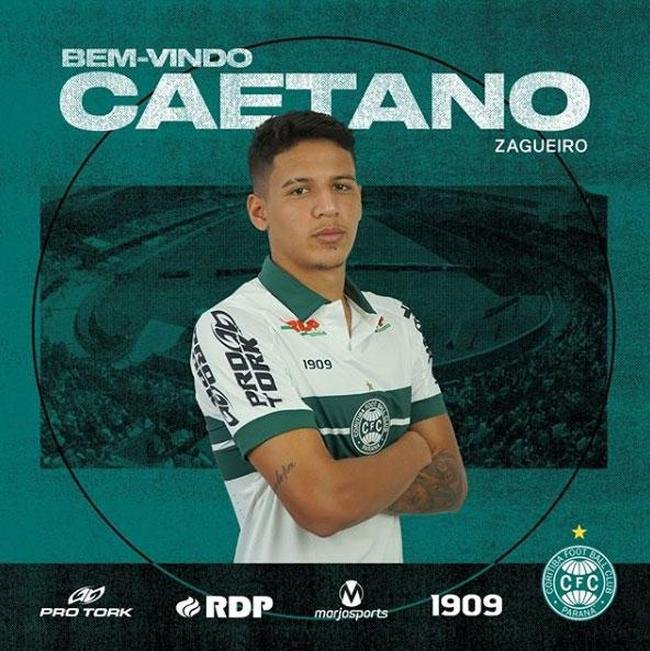 O Coritiba anunciou a contratao do zagueiro Caetano, que estava no Oeste