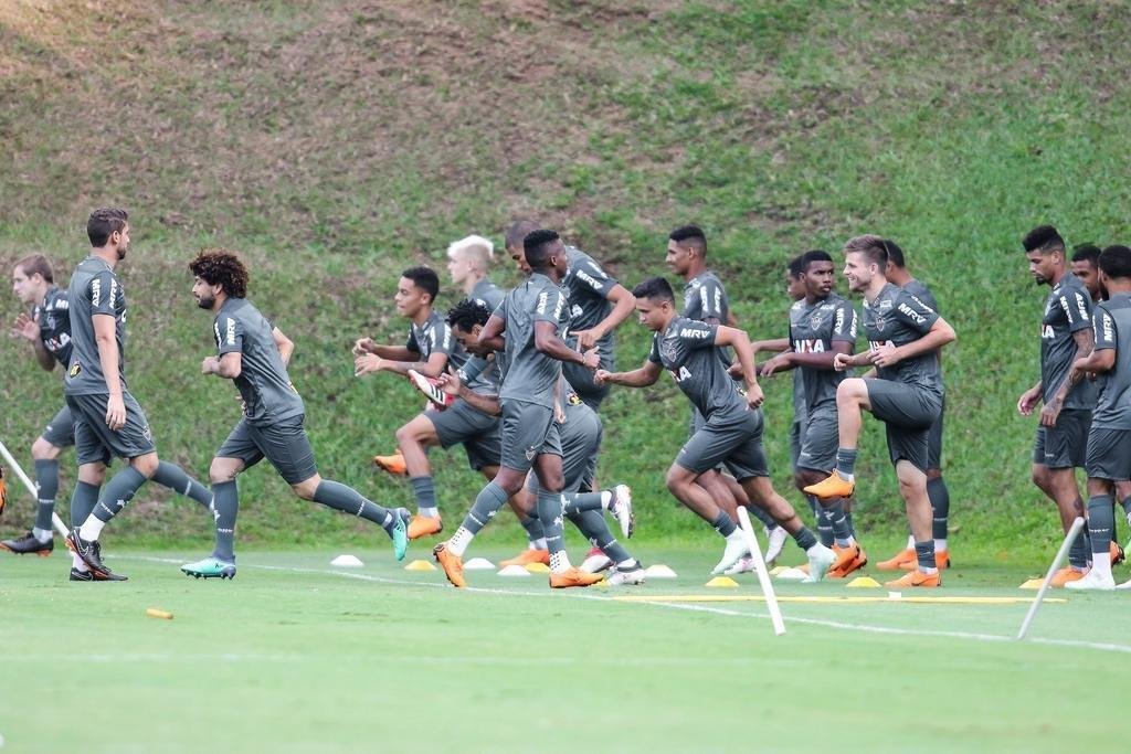 Na Cidade do Galo, elenco atleticano fez ltima atividade antes de enfrentar a Chape pela Copa do Brasil
