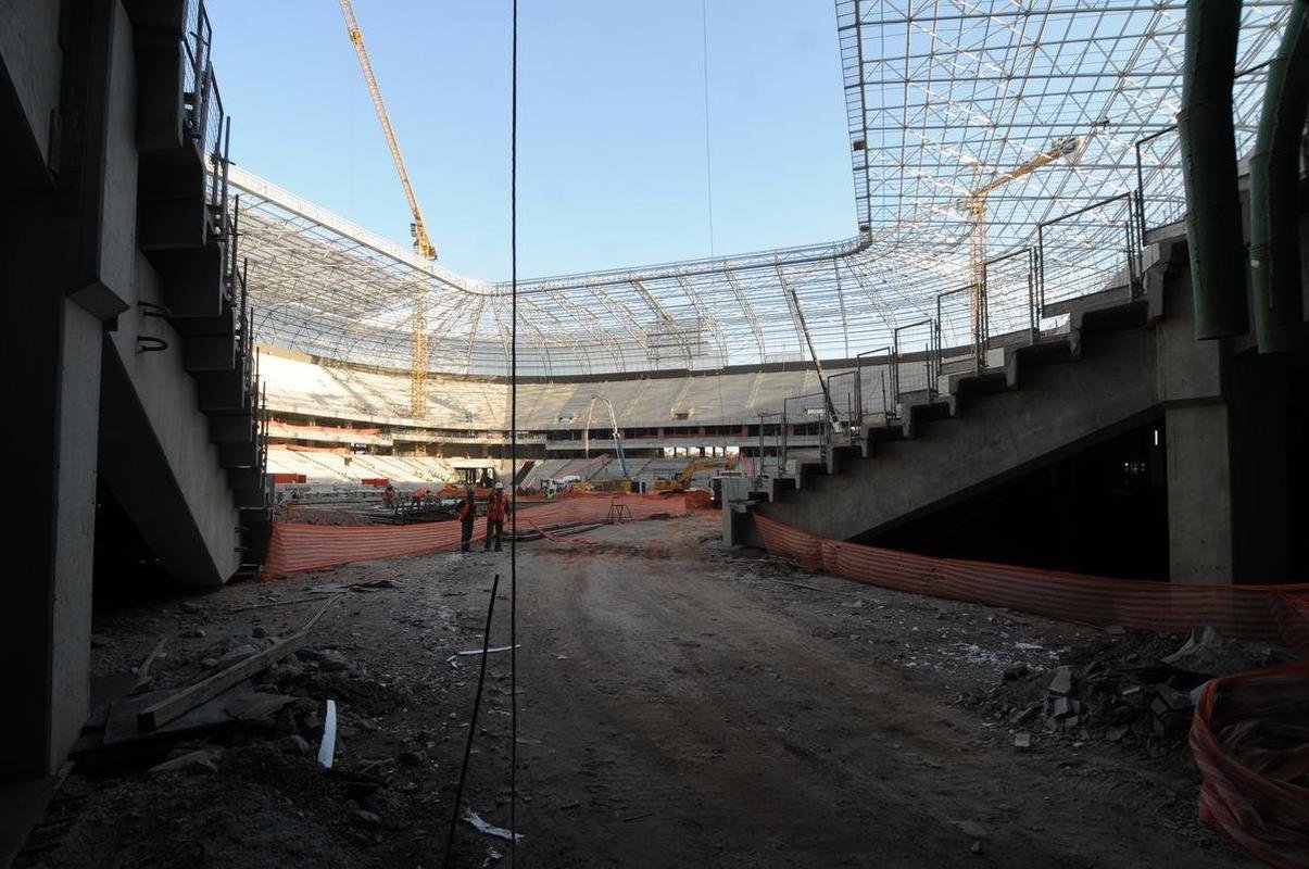 Futuro estdio do Galo, Aena MRV est com 60% das obras concludas