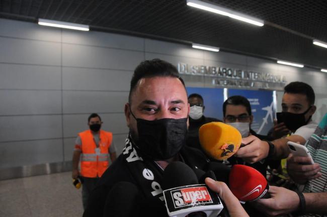 O explosivo El Turco chegou neste de domingo e mandou o recado: Saudações a toda a massa atleticana