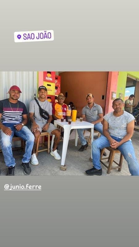 Mariano em Pernambuco com a famlia