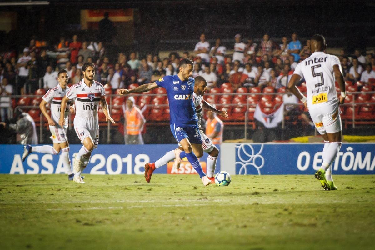 Cruzeiro foi derrotado pelo So Paulo por 1 a 0, neste domingo, no Morumbi, pela 35 rodada do Brasileiro